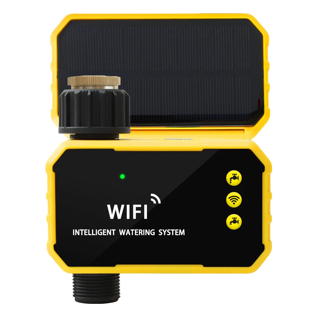 Yieryi-Minuterie d'Irrigation Solaire WIFI 1/2 Voies, Tuya/Smart Life, Valve Intelligente, Jardin Extérieur, Goutte à Goutte