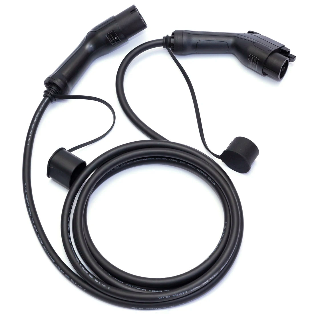 Câble de charge mâle vers femelle pour voiture électrique, station de charge, sac de rangement, type 2 à type 1, 32A, 7KW EV, 5 mètres