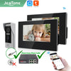 Jeatone Tuya 7 pouces WiFi interphone vidéo sans fil interphone avec caméra oculaire de détection automatique 1080P pour maison appartement extérieur