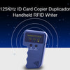 Duplicateur d'écriture portable RFID 125KHz, copie EM4305 T5577, lecture réinscriptible EM4100/TK4100, porte-clés d'identification, carte d'étiquette, expédition rapide