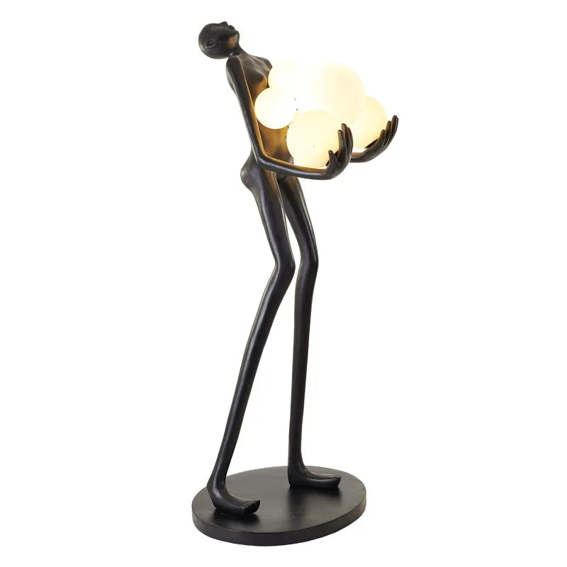 Lampadaire Humanoïde Nordique, Sculpture Design, Décoration de Hall d'Exposition, Lampes de Salon, Lampe de Style Halloween, Lampe de Chambre