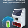 Smarsecur-Sirène Solaire Extérieure Étanche avec Lumière Clignotante LED, Système d'Alarme pour Abri de Garage Domestique, 433MHz