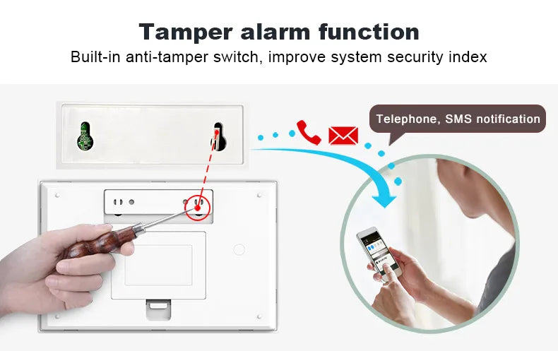 PGST résidentiel Tuya intelligent Gsm Wifi système d'alarme pour la maison sans fil alarme de sécurité maison vie intelligente App contrôle travail avec ALexa