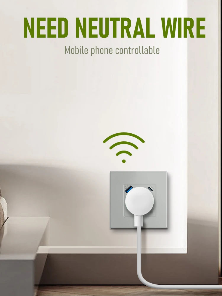 LOGEN Wifi prises intelligentes type-c USB 220V fonctionne avec Tuya vie intelligente Google Assistant Amazon Alexa Yandex Alice prise ue