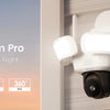 AOSU 5MP UHD WiFi Projecteur Caméra Extérieure 360 °   Vue couleur Vision nocturne Caméra de sécurité sans fil Détection PIR Audio bidirectionnel