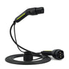 Câble de chargement de rue EV étanche pour Station Wallbox 5M 3.5KW-22KW Type 2 Type 1 Mode 3 noir
