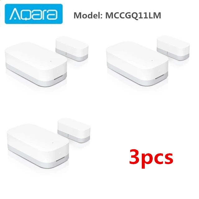 Aqara – capteur de porte et fenêtre Zigbee, Version mondiale, application pour maison intelligente, moniteur à distance sans fil, MCCGQ11LM, fonctionne avec Mi HomeKit