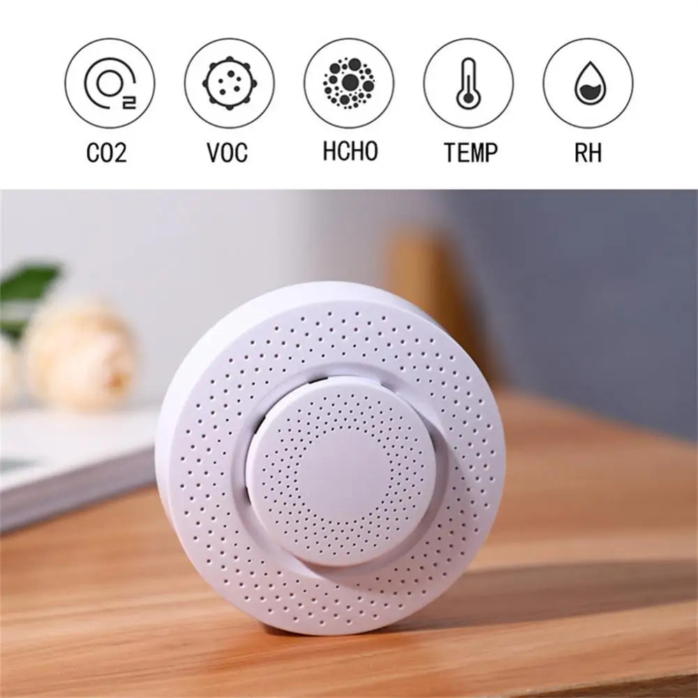 Tuya Zigbee/WiFi capteur de qualité de l'air boîte à Air intelligente compteur de CO2 formaldéhyde cov capteur de température et d'humidité Via Alexa Google