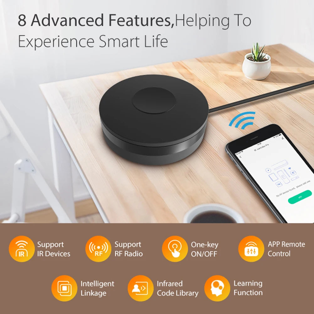 Tuya WiFi IR RF télécommande prise en charge pour Alexa Google Assistant télécommande pour climatiseur appareils TV