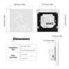 MOES-Tuya Matter WiFi Smart ThermoandreTemperature Contrmatérielle, Water Bomicrophone, Electric Heating, Alexa, Google, Apple SmartThings