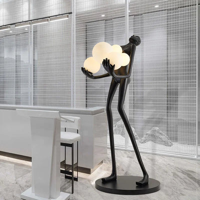 Lampadaire Humanoïde Nordique, Sculpture Design, Décoration de Hall d'Exposition, Lampes de Salon, Lampe de Style Halloween, Lampe de Chambre