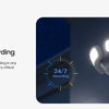 AOSU 5MP UHD WiFi Projecteur Caméra Extérieure 360 °   Vue couleur Vision nocturne Caméra de sécurité sans fil Détection PIR Audio bidirectionnel
