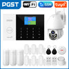 PGST résidentiel Tuya intelligent Gsm Wifi système d'alarme pour la maison sans fil alarme de sécurité maison vie intelligente App contrôle travail avec ALexa