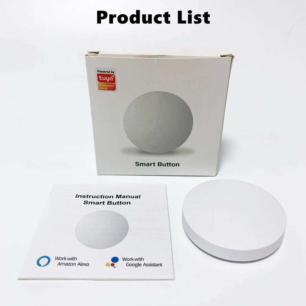 Bouton Tuya Zigbee, scène intelligente sans fil, Modes multi-scènes, contrôleur de bouton poussoir, application Smart Life requise, passerelle Zigbee