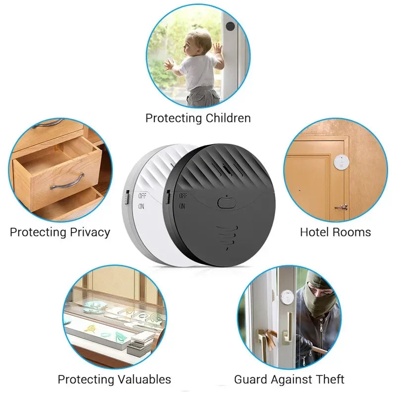 Tuya – capteur de vibrations WiFi intelligent, alarme, détecteur de vibrations pour portes et fenêtres, 130db, alerte de Protection de sécurité domestique, fonctionne avec Alexa
