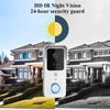 Sonnette vidéo WiFi 5G 2.4G, 1080P, Tuya, interphone intelligent sans fil pour l'extérieur, caméra sans fil étanche avec sonnerie d'alimentation AC/DC