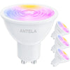 Ampoule réfléchissante Alexa, 4.5W, 350LM, ampoules intelligentes multicolores, contrôle d'application, compatible avec Alexa, Google Home, RVB et 2700K-6500K