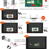 TUYA-Visiophone Multifamilial avec Écran de 3/4 Pouces, Kit d'Interphone Vidéo, Wifi, Moniteur, Cloche de Porte, Déverrouillage de Carte, Appartement, 2/7/10