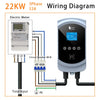 EVSE Wallbox 11KW 22KW Prise IEC62196-2 Triphasée Andrea Control pour Voiture Électrique Fey123 EV Chargeur 32A 7.6KW Vope2 Cable Car