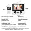 Interphone vidéo sans fil, écran 4.3 pouces, sonnette visuelle, Vision nocturne IR, caméra de Surveillance visuelle, caméra de sécurité pour maison intelligente