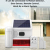 Smarsecur-Sirène Solaire Extérieure Étanche avec Lumière Clignotante LED, Système d'Alarme pour Abri de Garage Domestique, 433MHz