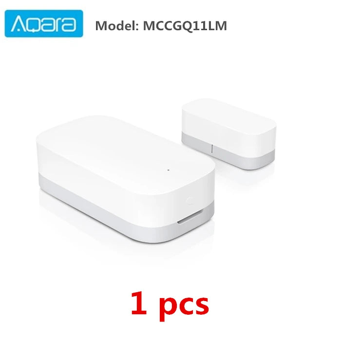 Aqara – capteur de porte et fenêtre Zigbee, Version mondiale, application pour maison intelligente, moniteur à distance sans fil, MCCGQ11LM, fonctionne avec Mi HomeKit
