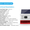 Smarsecur-Sirène Solaire Extérieure Étanche avec Lumière Clignotante LED, Système d'Alarme pour Abri de Garage Domestique, 433MHz