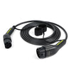 Câble de chargement de rue EV étanche pour Station Wallbox 5M 3.5KW-22KW Type 2 Type 1 Mode 3 noir
