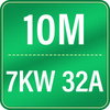 Cable pour vehicule electrique (VE) de Goneo Type 2 triphasé, 22KW/11KW, 32A/16A, 7M/5M, type 2 De type 2, EV,PHEV,chager Câble