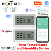 Tuya WiFi Zigbee 3.0 capteur de température et d'humidité pour maison intelligente APP télécommande SmartLife fonctionne avec Alexa Google Assistant