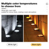 8/20LED disque solaire extérieur lumière IP65 jardin extérieur solaire lampes souterraines pont lumière enterré solaire jardin lumière décorative