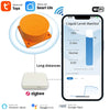 Tuya SmartZigbee-Capteur de niveau de liquide à ultrasons, moniteur d'eau précieuse, notification d'alarme en temps réel, IOS, Android, contrôle par distance