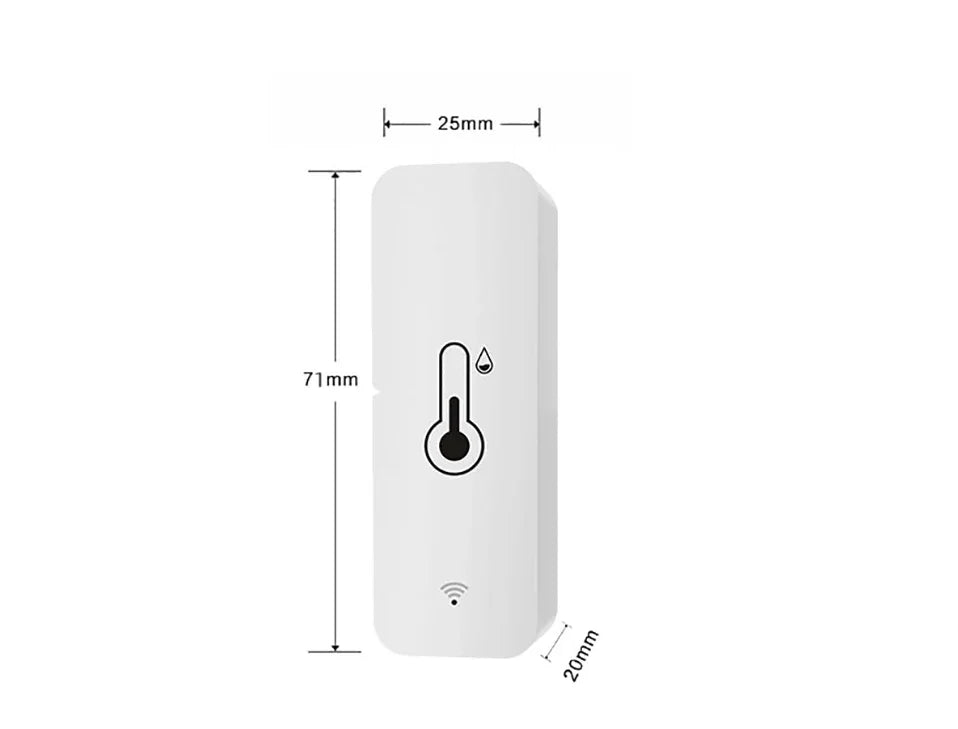 Tuya Zigbee WiFi capteur de température et d'humidité APP moniteur à distance pour maison intelligente var SmartLife fonctionne avec Alexa Google Assistant