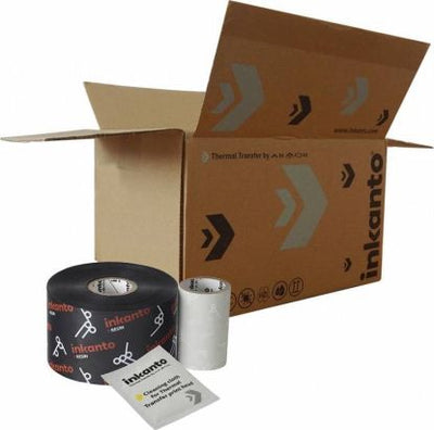 Armor AWR 8, Ruban Thermique, Noir, Cire, 220mm x 360m, Coated Side In (CSI), (5 par boîte)